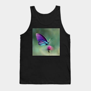 A pretty Butterfly sitting on a flower Tank Top